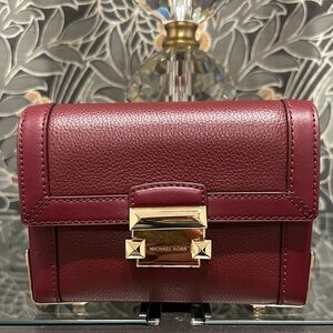 Michael Kors Wine Leather Mini Bag